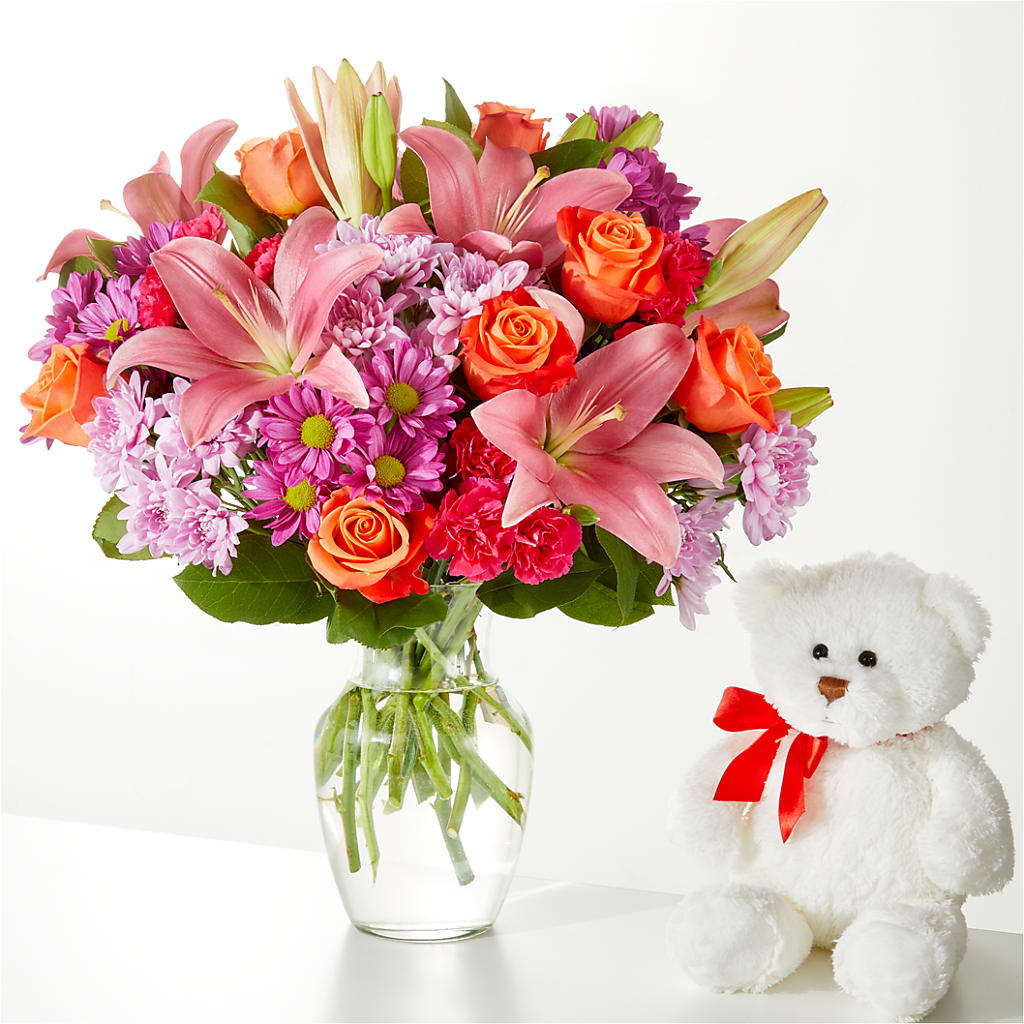 One and Only Bouquet and Bear Bundle – SOUTHERN TRADITIONS FLORAL & GIFTS, Swainsboro GA