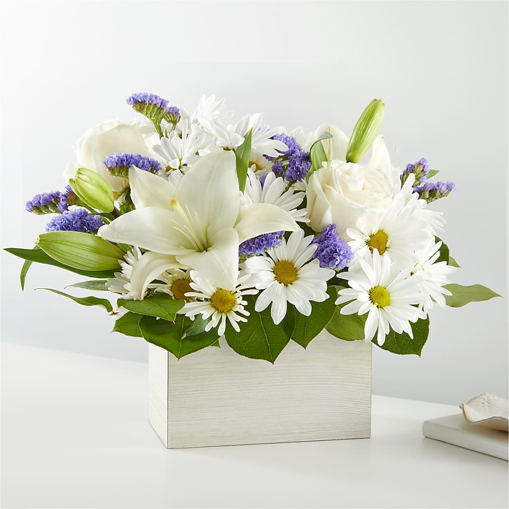 Beyond Blue Box Bouquet – SOUTHERN TRADITIONS FLORAL & GIFTS, Swainsboro GA