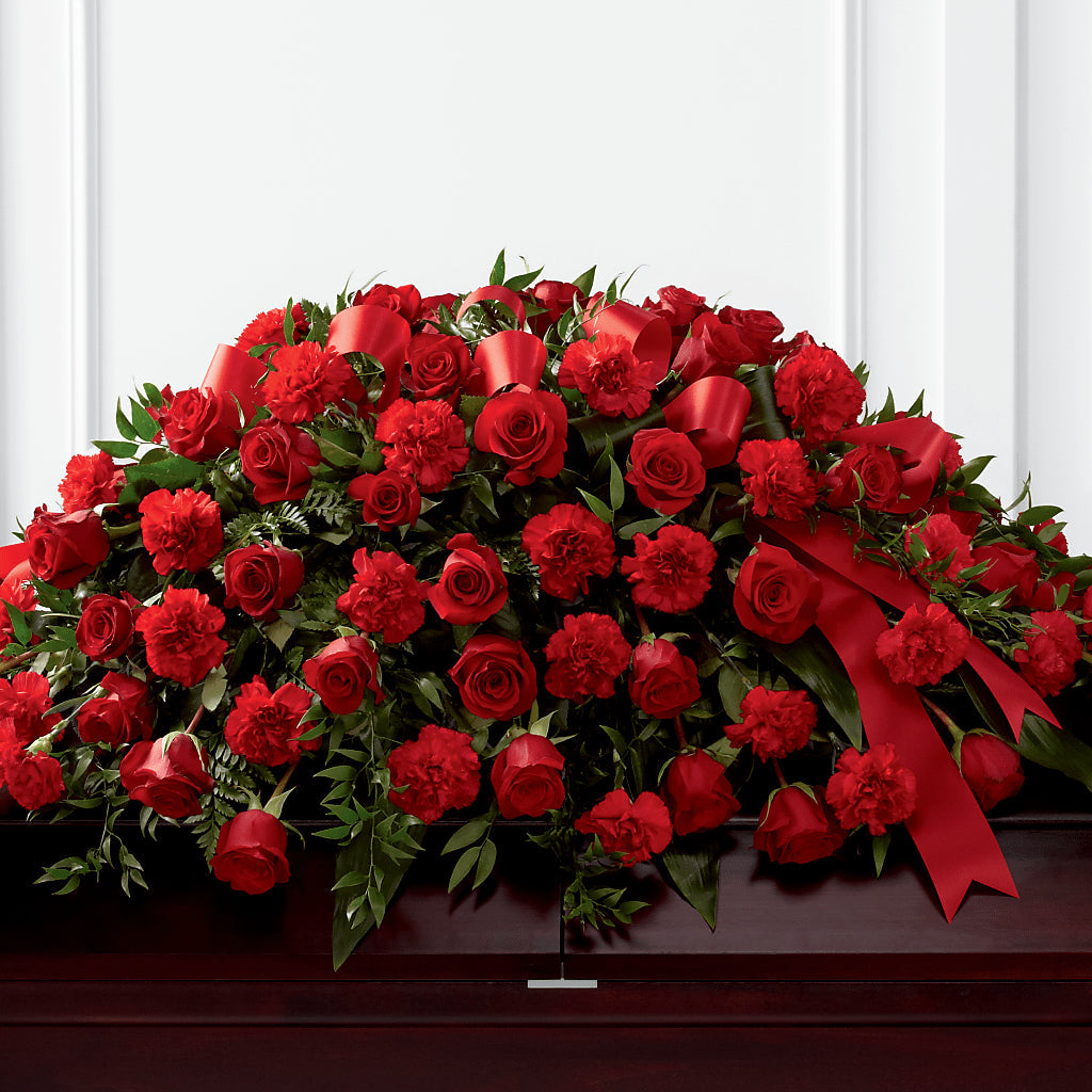 Tribute of Life Casket Spray – SOUTHERN TRADITIONS FLORAL & GIFTS, Swainsboro GA