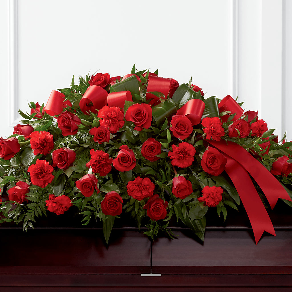 Tribute of Life Casket Spray – SOUTHERN TRADITIONS FLORAL & GIFTS, Swainsboro GA