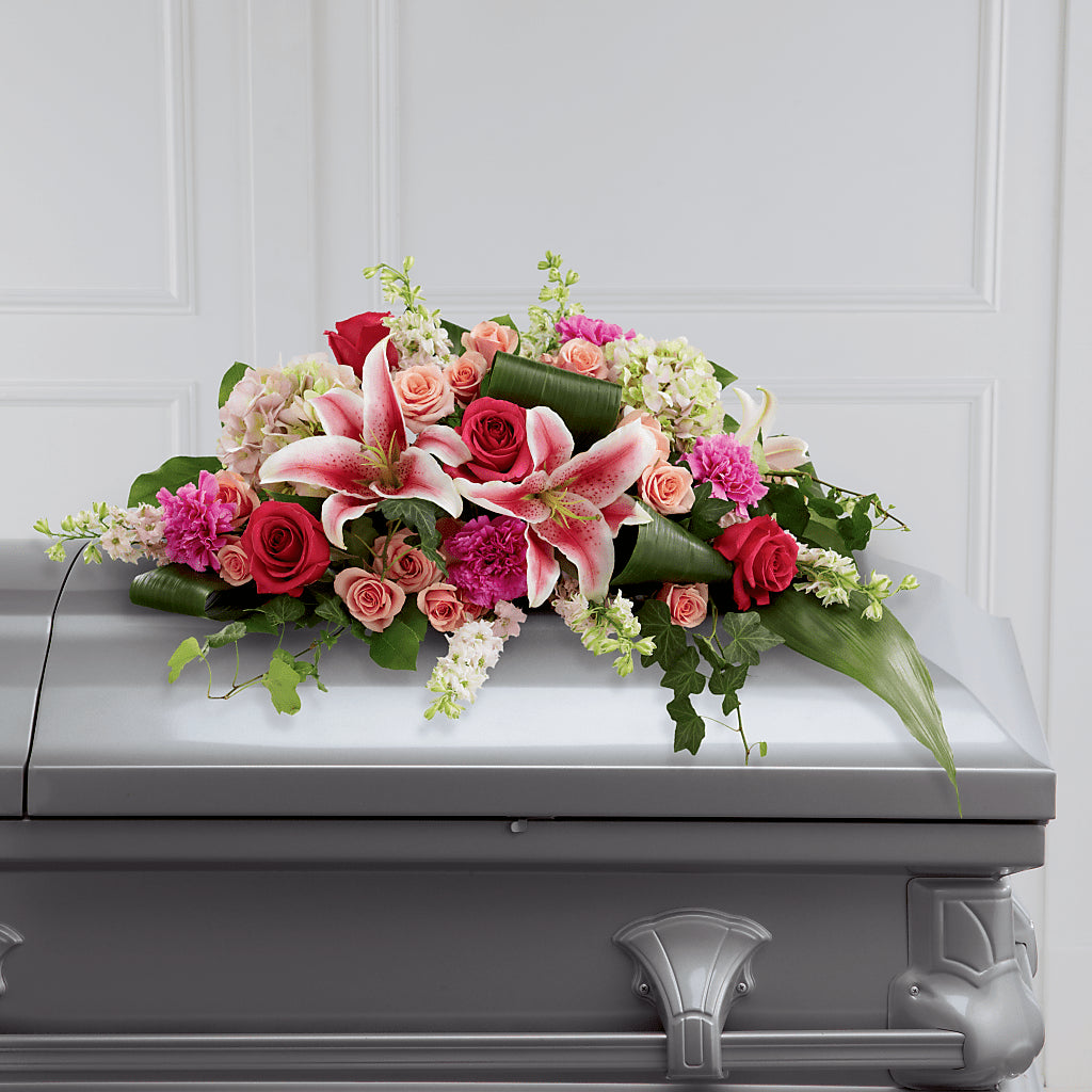 Splendid Grace Casket Spray – SOUTHERN TRADITIONS FLORAL & GIFTS, Swainsboro GA