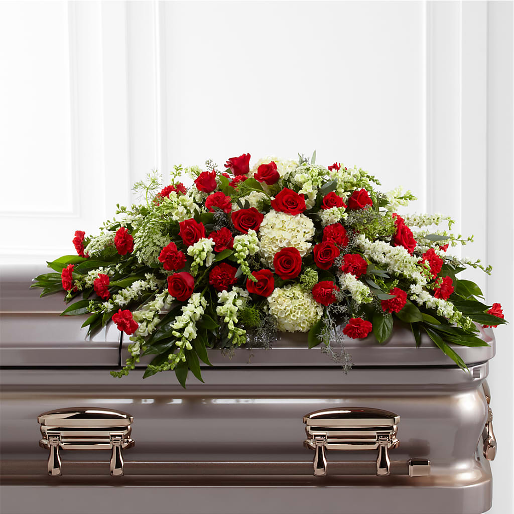 Sincerity Casket Spray – SOUTHERN TRADITIONS FLORAL & GIFTS, Swainsboro GA