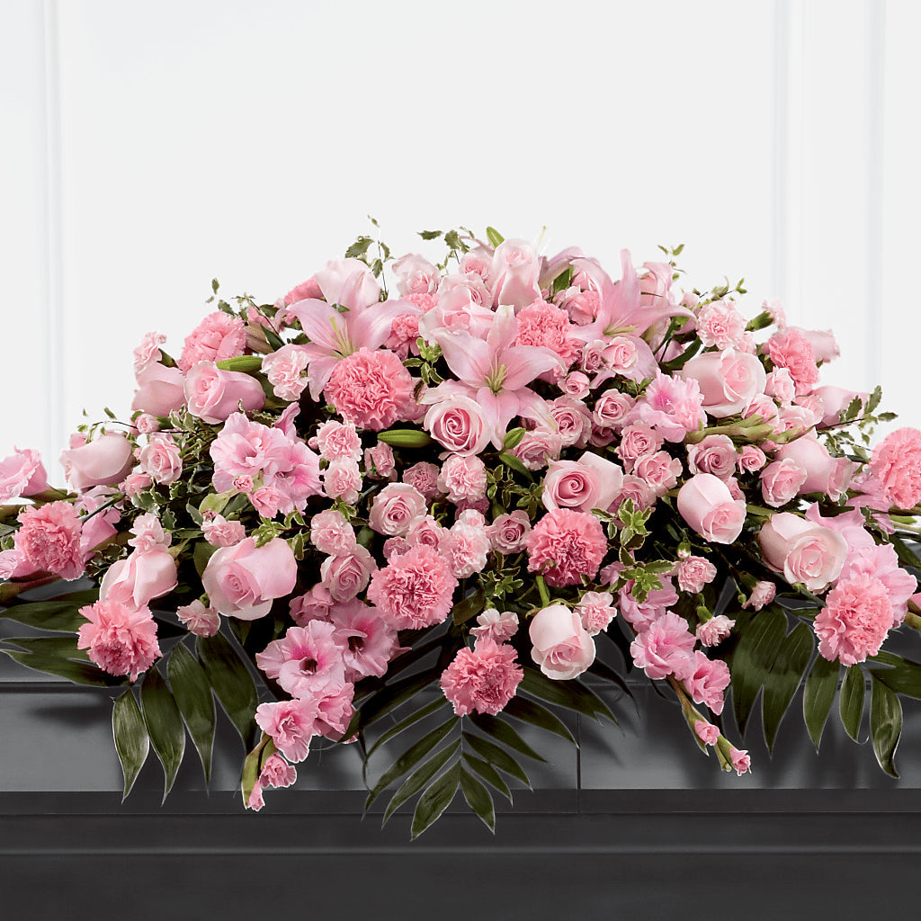 Garden of Comfort Casket Spray (Standard) – SOUTHERN TRADITIONS FLORAL & GIFTS, Swainsboro GA