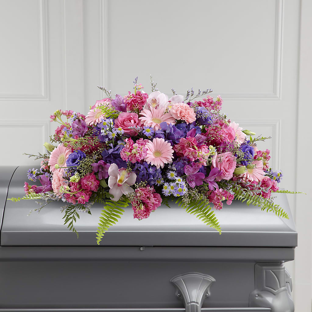 Glorious Garden Casket Spray – SOUTHERN TRADITIONS FLORAL & GIFTS, Swainsboro GA