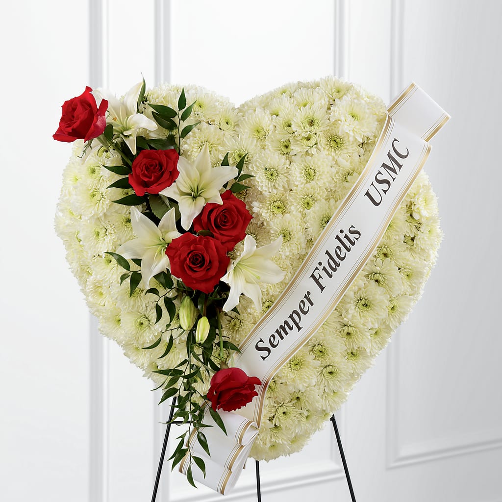Heartfelt Hero Standing Heart – SOUTHERN TRADITIONS FLORAL & GIFTS, Swainsboro GA