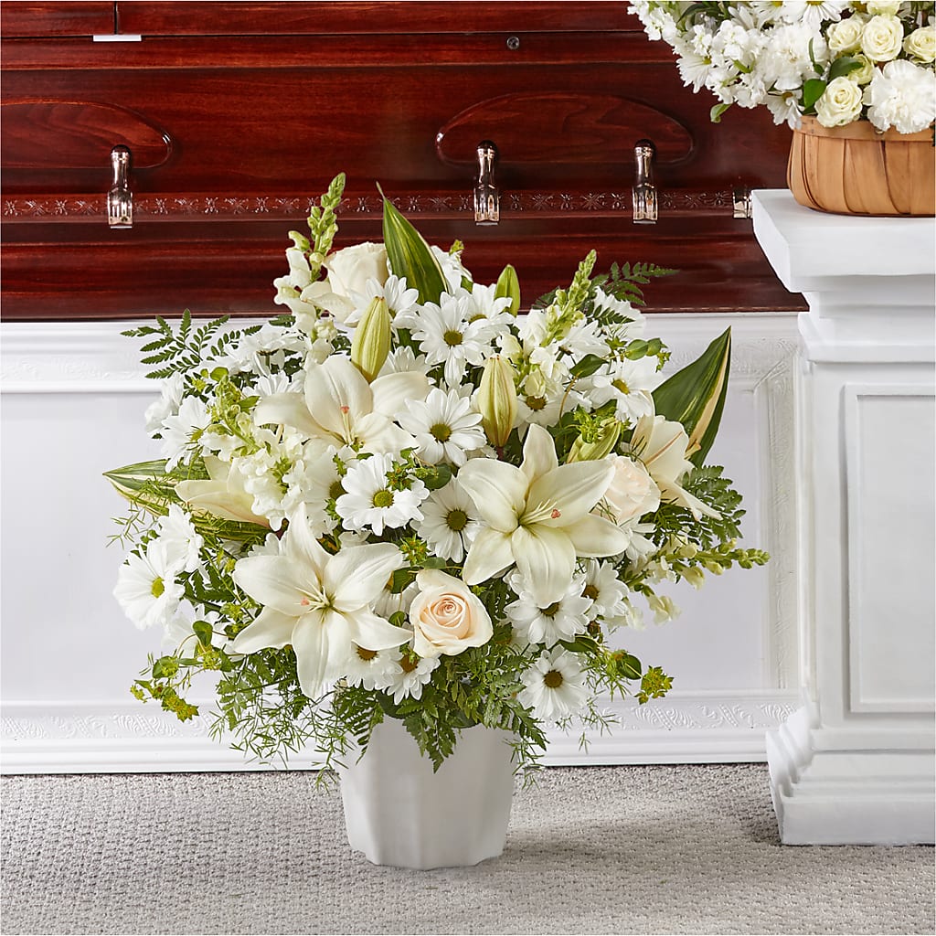 Thoughts of Tranquility Floor Basket – SOUTHERN TRADITIONS FLORAL & GIFTS, Swainsboro GA