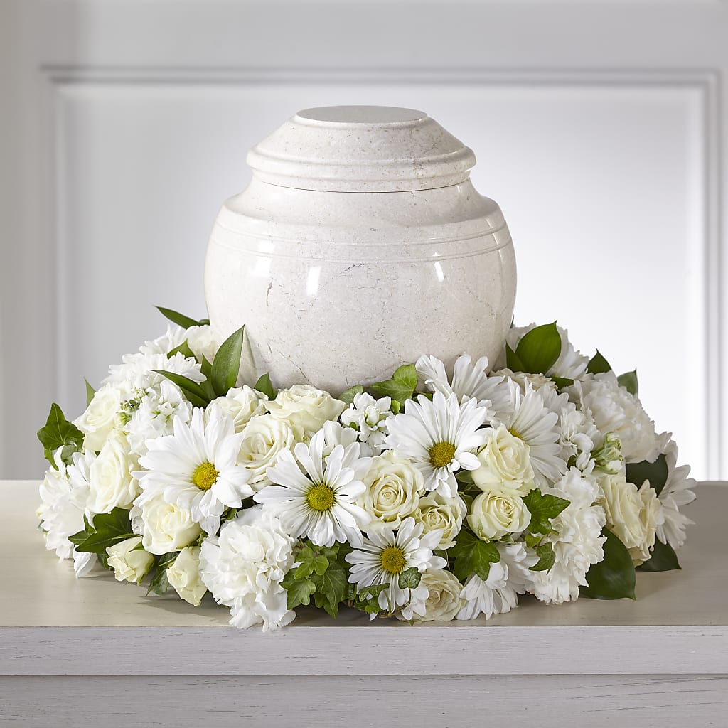Ivory Gardens Cremation Adornment – SOUTHERN TRADITIONS FLORAL & GIFTS, Swainsboro GA