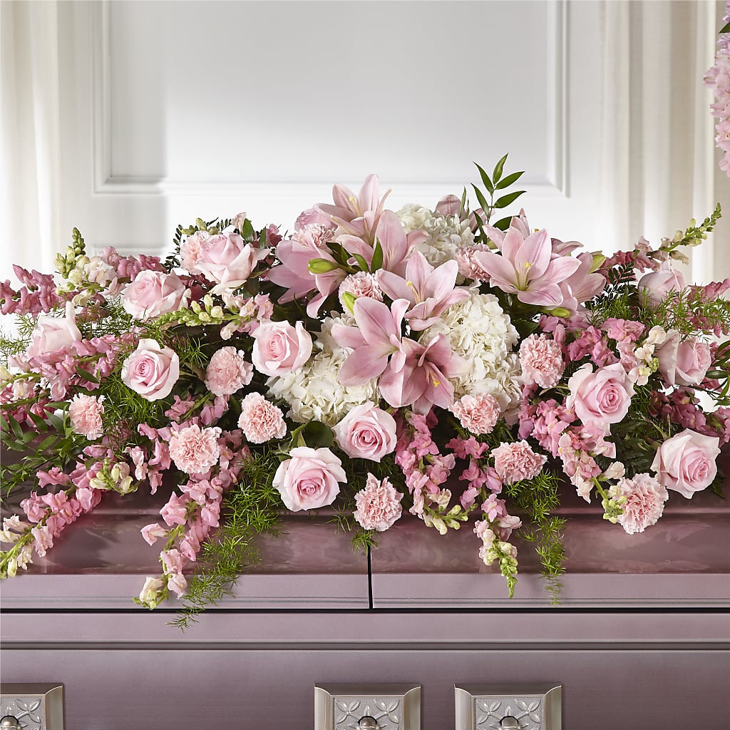 Life & Remembrance Casket Spray – SOUTHERN TRADITIONS FLORAL & GIFTS, Swainsboro GA