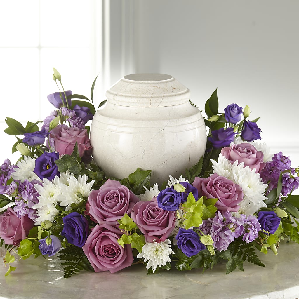 Blooming Sympathy Cremation Adornment – SOUTHERN TRADITIONS FLORAL & GIFTS, Swainsboro GA