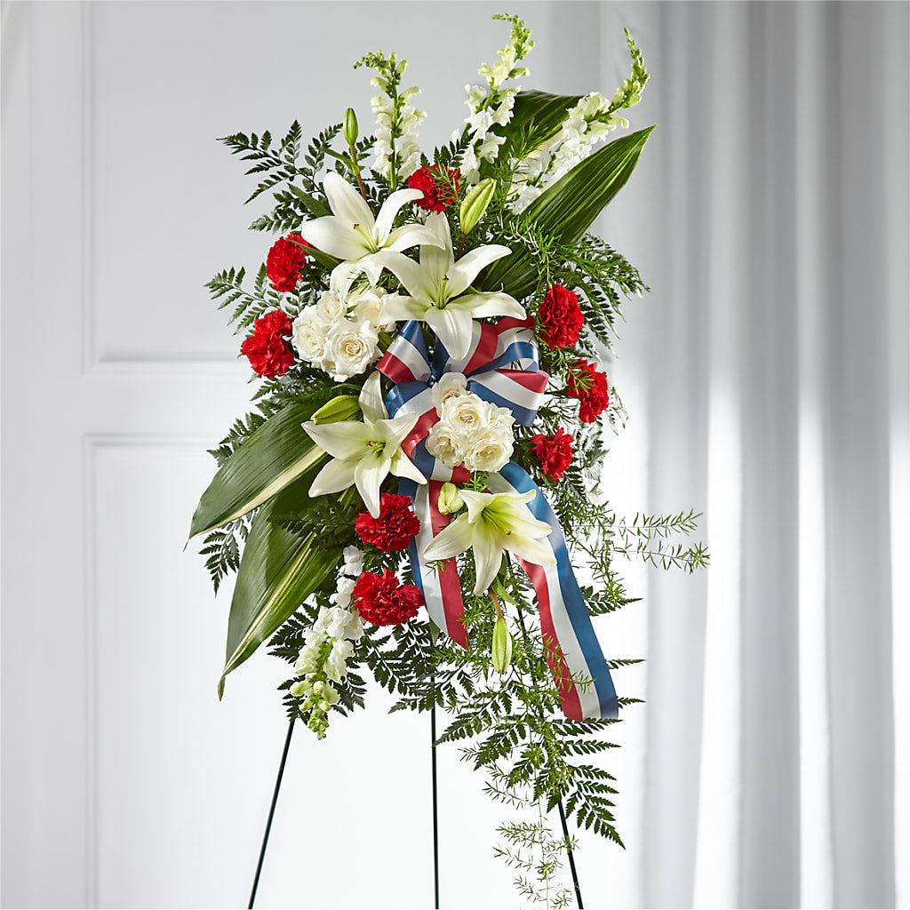 Stars of Life Standing Spray – SOUTHERN TRADITIONS FLORAL & GIFTS, Swainsboro GA