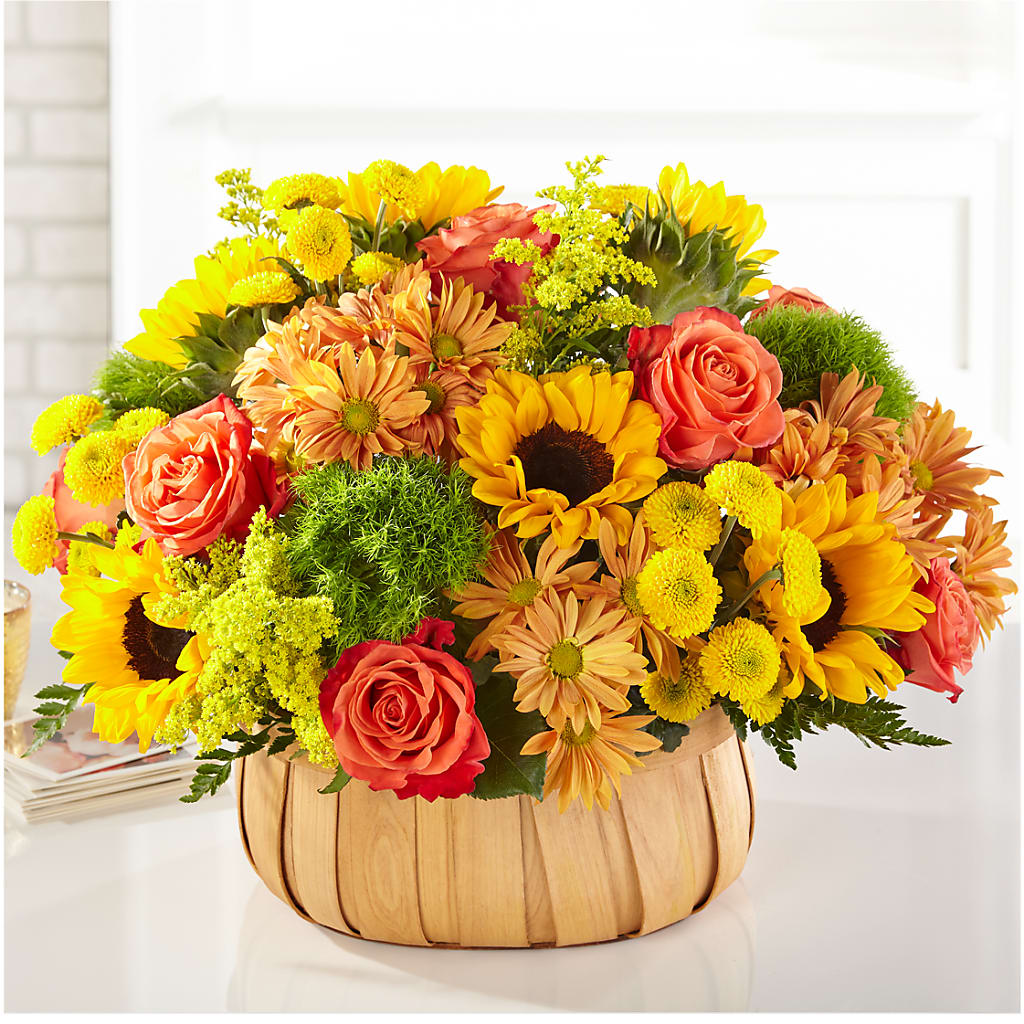 Harvest Sunflower Basket – SOUTHERN TRADITIONS FLORAL & GIFTS, Swainsboro GA