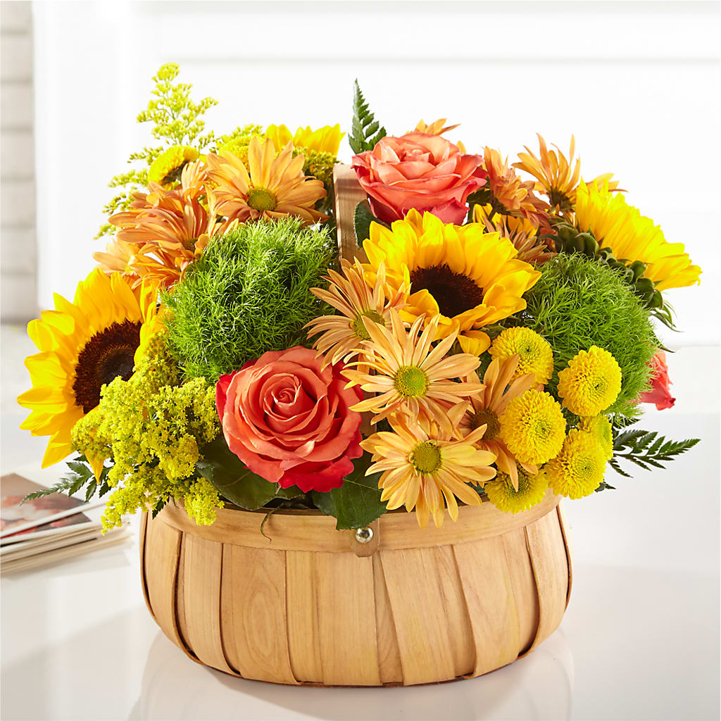 Harvest Sunflower Basket – SOUTHERN TRADITIONS FLORAL & GIFTS, Swainsboro GA