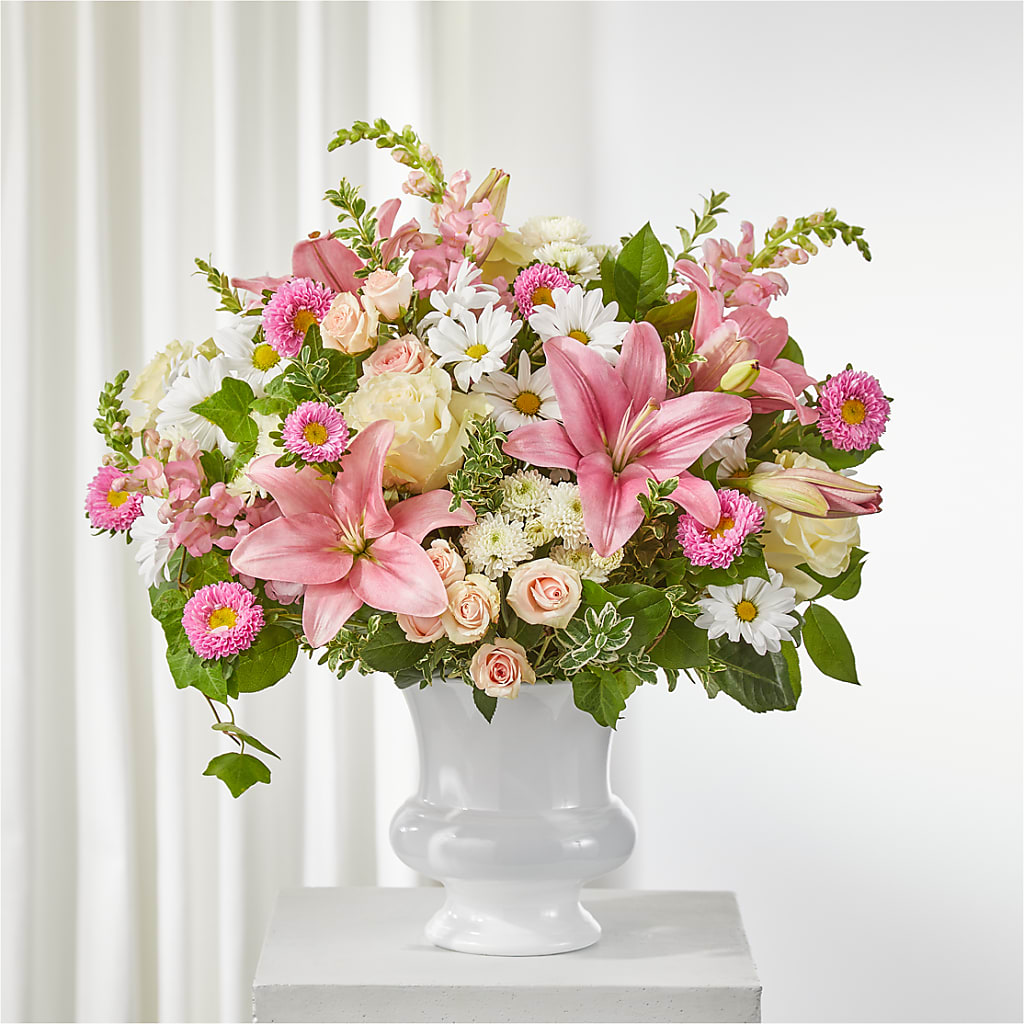Empathetic Blooms Urn Arrangement – SOUTHERN TRADITIONS FLORAL & GIFTS, Swainsboro GA