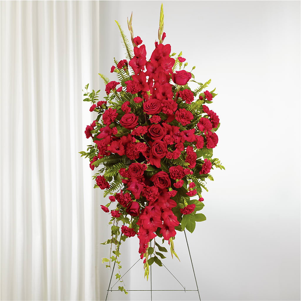 From the Heart Standing Spray – SOUTHERN TRADITIONS FLORAL & GIFTS, Swainsboro GA