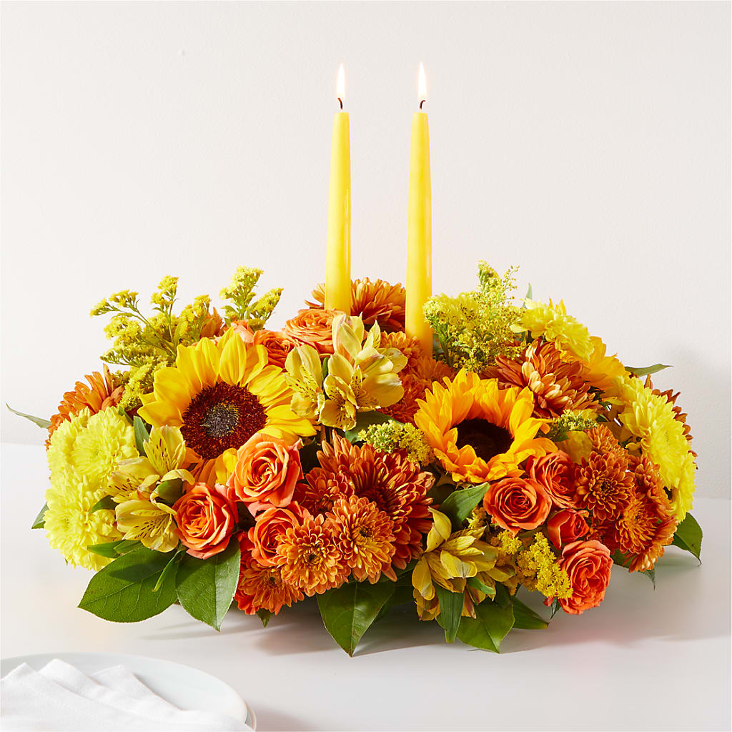 Autumn Harmony Centerpiece – SOUTHERN TRADITIONS FLORAL & GIFTS, Swainsboro GA