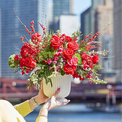Big Red Bow Bouquet – SOUTHERN TRADITIONS FLORAL & GIFTS, Swainsboro GA