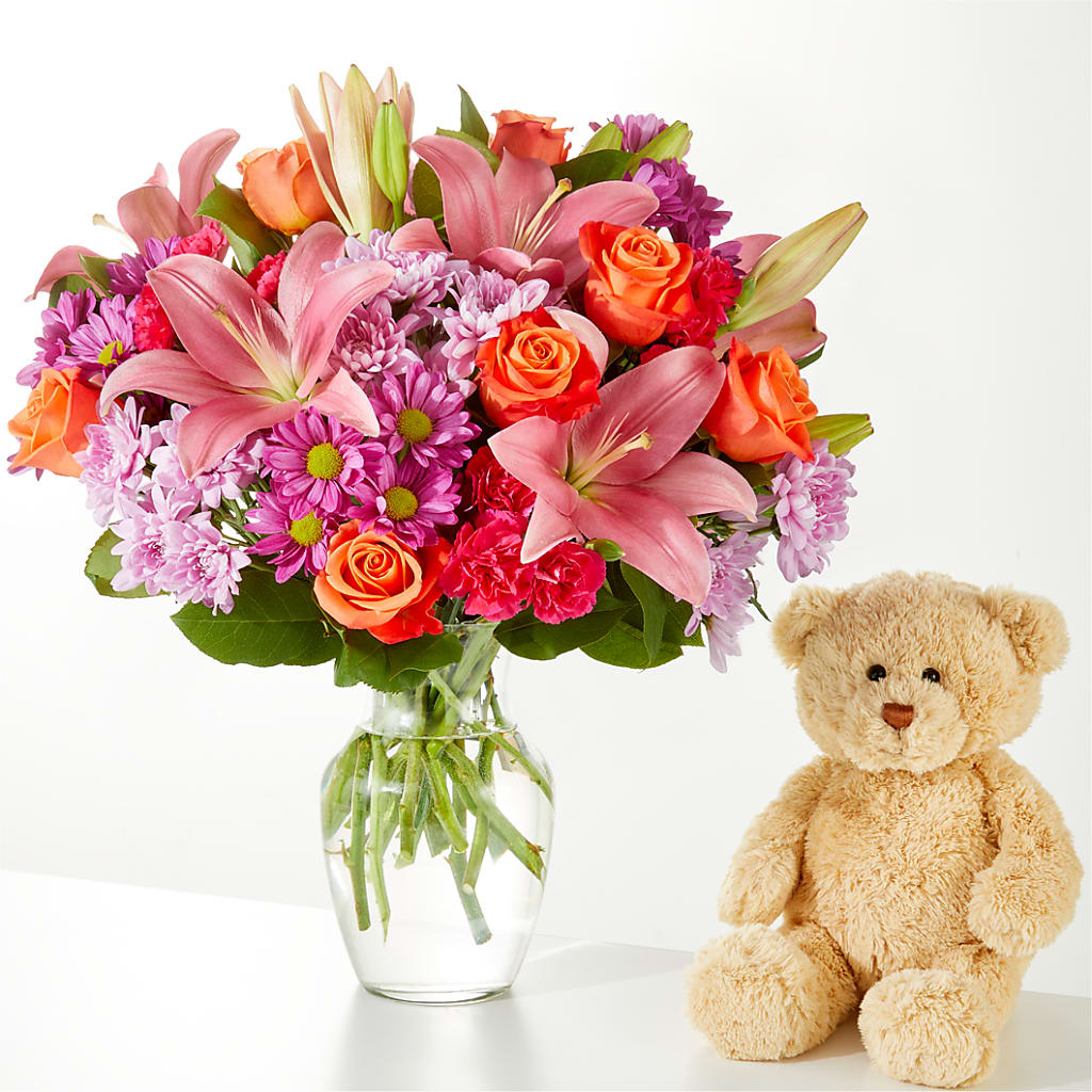 One and Only Bouquet and Bear Bundle – SOUTHERN TRADITIONS FLORAL & GIFTS, Swainsboro GA