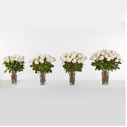 Long Stem White Rose Bouquet – SOUTHERN TRADITIONS FLORAL & GIFTS, Swainsboro GA