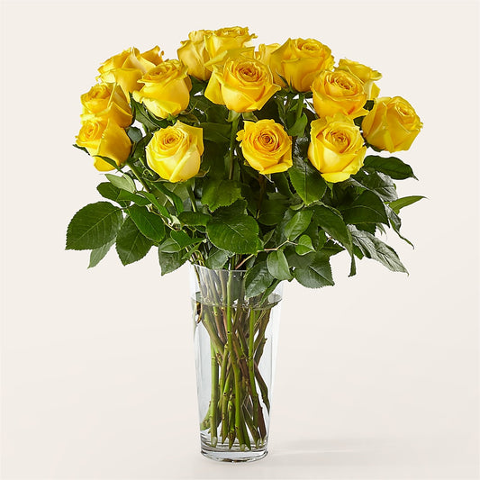 Long Stem Yellow Rose Bouquet – SOUTHERN TRADITIONS FLORAL & GIFTS, Swainsboro GA