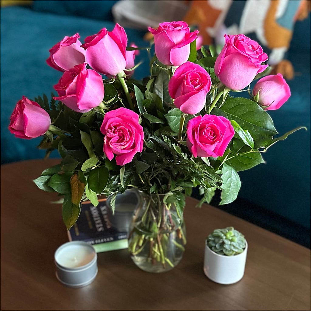 Long Stem Pink Rose Bouquet – SOUTHERN TRADITIONS FLORAL & GIFTS, Swainsboro GA