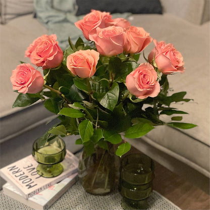 Long Stem Pink Rose Bouquet – SOUTHERN TRADITIONS FLORAL & GIFTS, Swainsboro GA