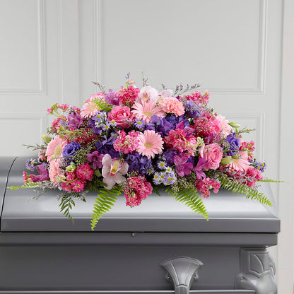 Glorious Garden Casket Spray – SOUTHERN TRADITIONS FLORAL & GIFTS, Swainsboro GA