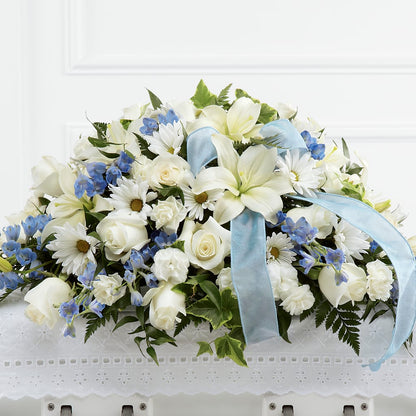 Tender Treasure Casket Spray – SOUTHERN TRADITIONS FLORAL & GIFTS, Swainsboro GA