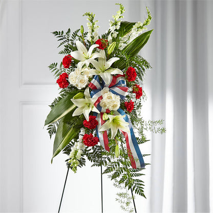 Stars of Life Standing Spray – SOUTHERN TRADITIONS FLORAL & GIFTS, Swainsboro GA