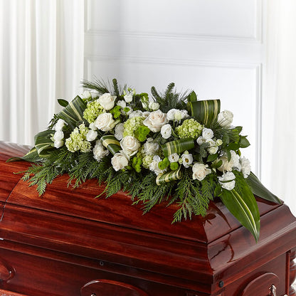 Hopeful Gesture Casket Spray – SOUTHERN TRADITIONS FLORAL & GIFTS, Swainsboro GA