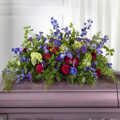 Always Treasured Casket Spray – SOUTHERN TRADITIONS FLORAL & GIFTS, Swainsboro GA