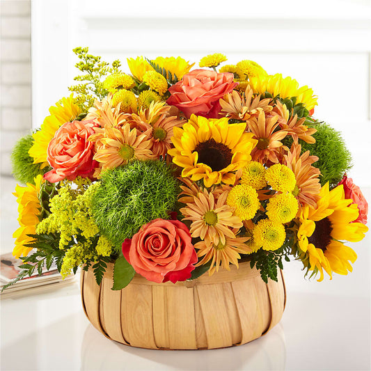Harvest Sunflower Basket – SOUTHERN TRADITIONS FLORAL & GIFTS, Swainsboro GA
