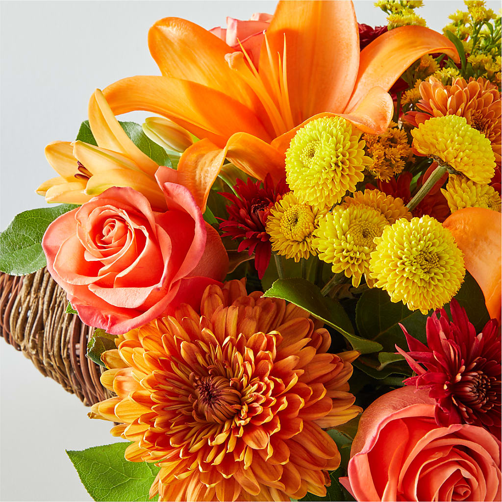 Bouquet of Blessings Cornucopia – SOUTHERN TRADITIONS FLORAL & GIFTS, Swainsboro GA