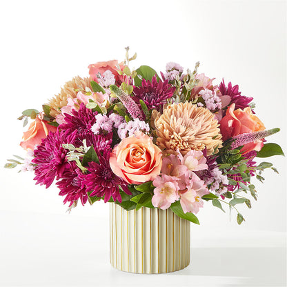 Berry Cobbler Bouquet with Ivory Vase – SOUTHERN TRADITIONS FLORAL & GIFTS, Swainsboro GA