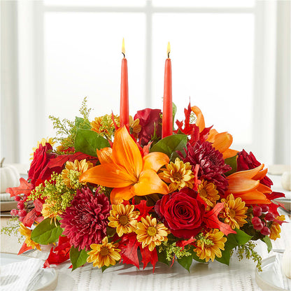 Autumn's Embrace Centerpiece – SOUTHERN TRADITIONS FLORAL & GIFTS, Swainsboro GA