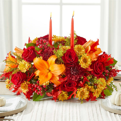 Autumn's Embrace Centerpiece – SOUTHERN TRADITIONS FLORAL & GIFTS, Swainsboro GA